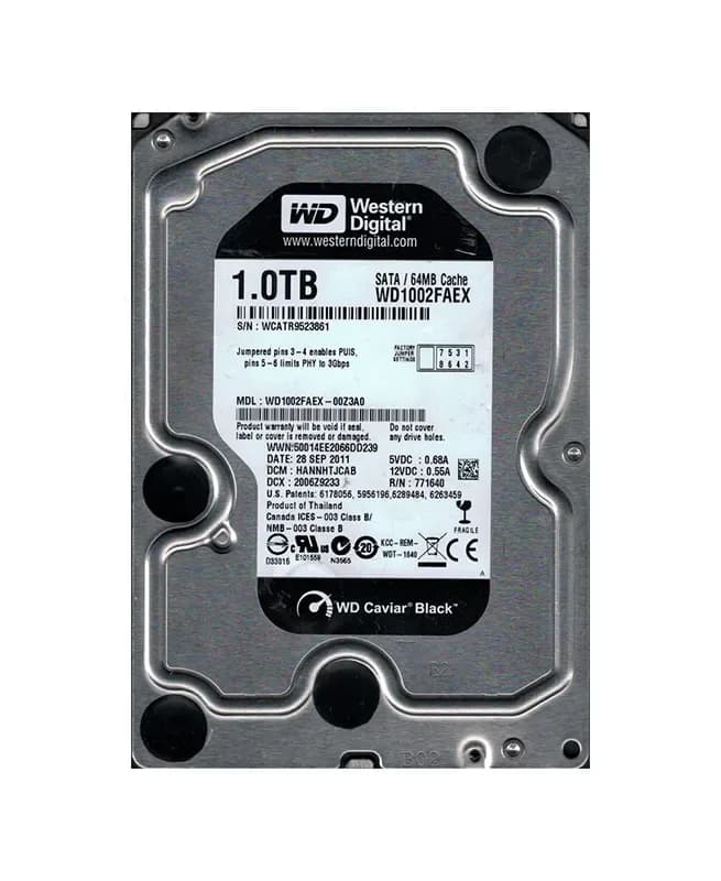 Western Digital WD1002FAEX-00Z3A0 1TB 6Gb/s SATA