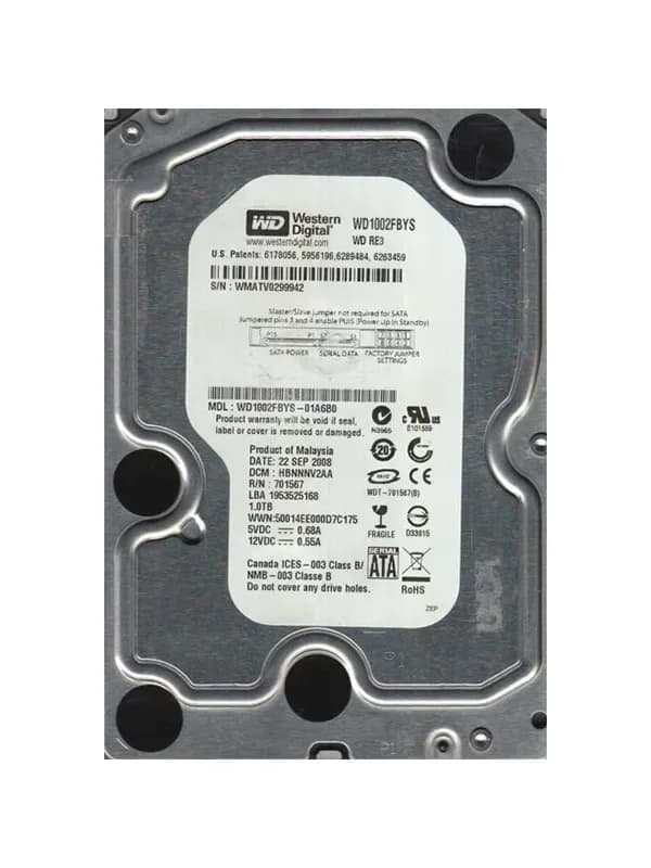 Western Digital WD1002FBYS-01A6B0 1TB 3Gb/s SATA
