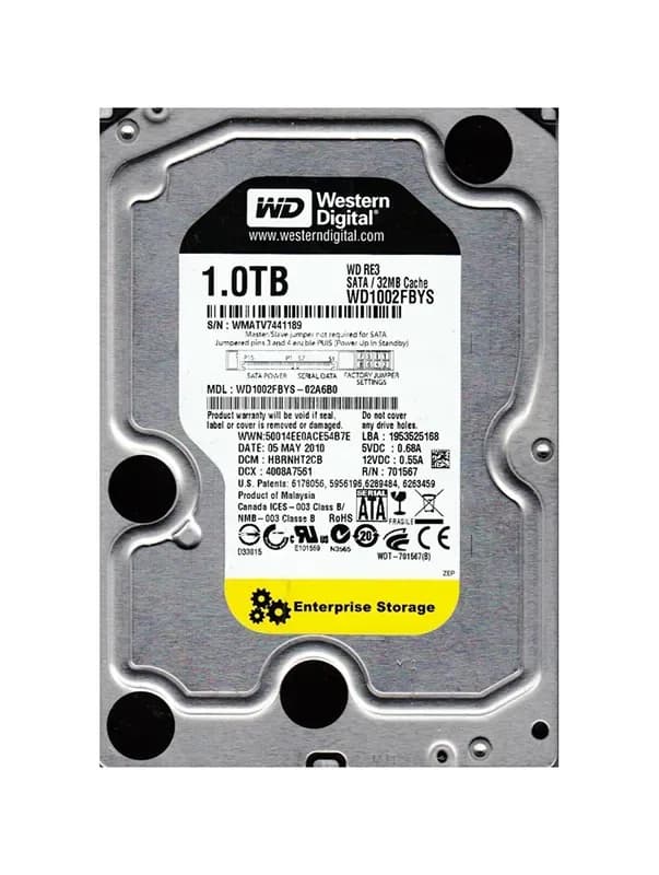 Western Digital WD1002FBYS-02A6B0 1TB 3Gb/s SATA