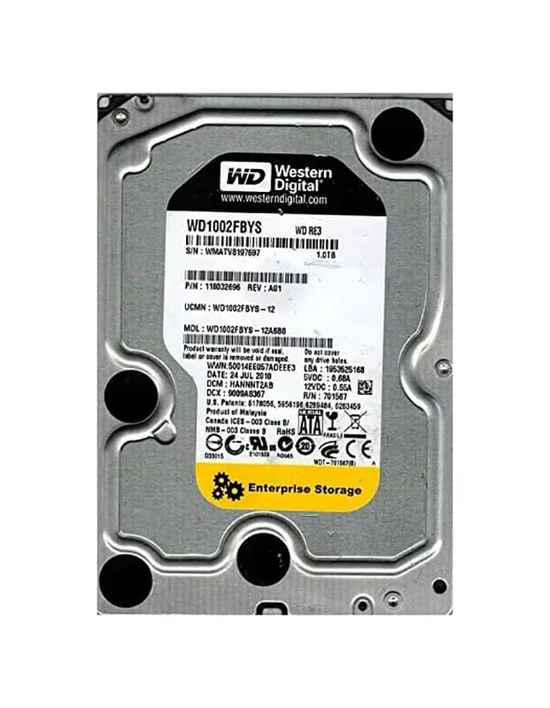 Western Digital WD1002FBYS-12A6B0 1TB 3Gb/s SATA
