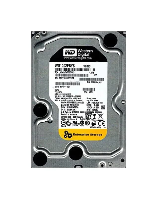 Western Digital WD1002FBYS-70A6B0 1TB 3Gb/s SATA