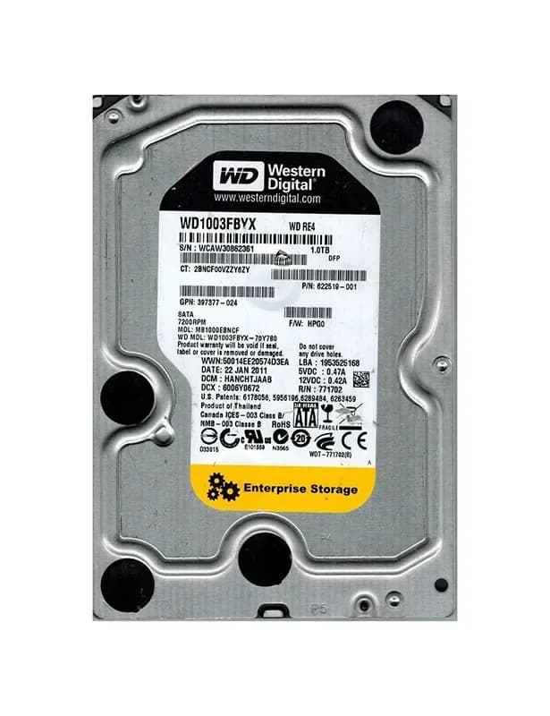 Western Digital WD1003FBYX-70Y7B0 1TB 3Gb/s SATA