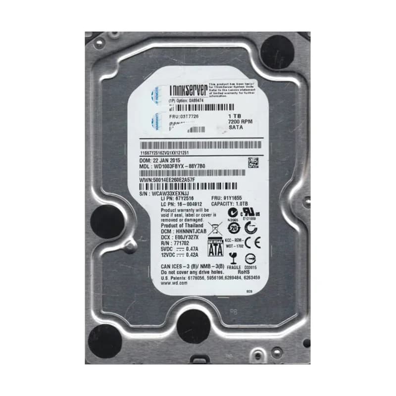 Western Digital WD1003FBYX-88Y7B0 1TB 3Gb/s SATA