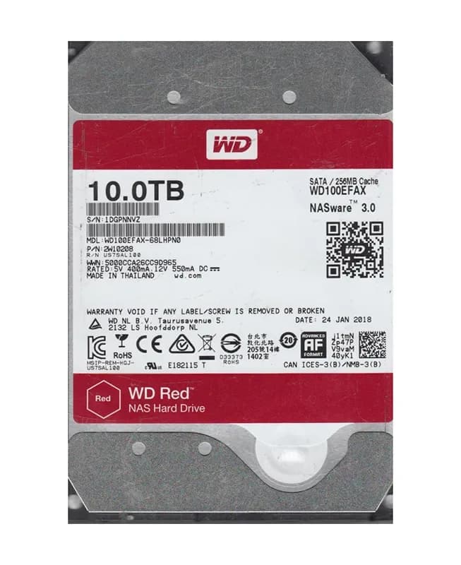 Western Digital WD100EFAX-68LHPN0 10TB 6Gb/s SATA