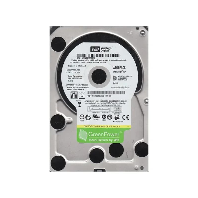 Western Digital WD10EACS-00C7B0 1TB 3Gb/s SATA