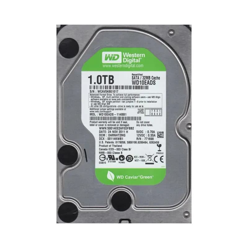 Western Digital WD10EADS-114BB1 1TB 3Gb/s SATA