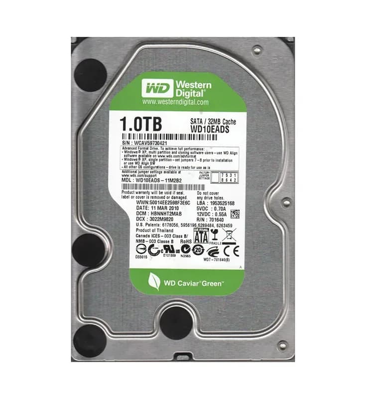 Western Digital WD10EADS-11M2B2 1TB 3Gb/s SATA