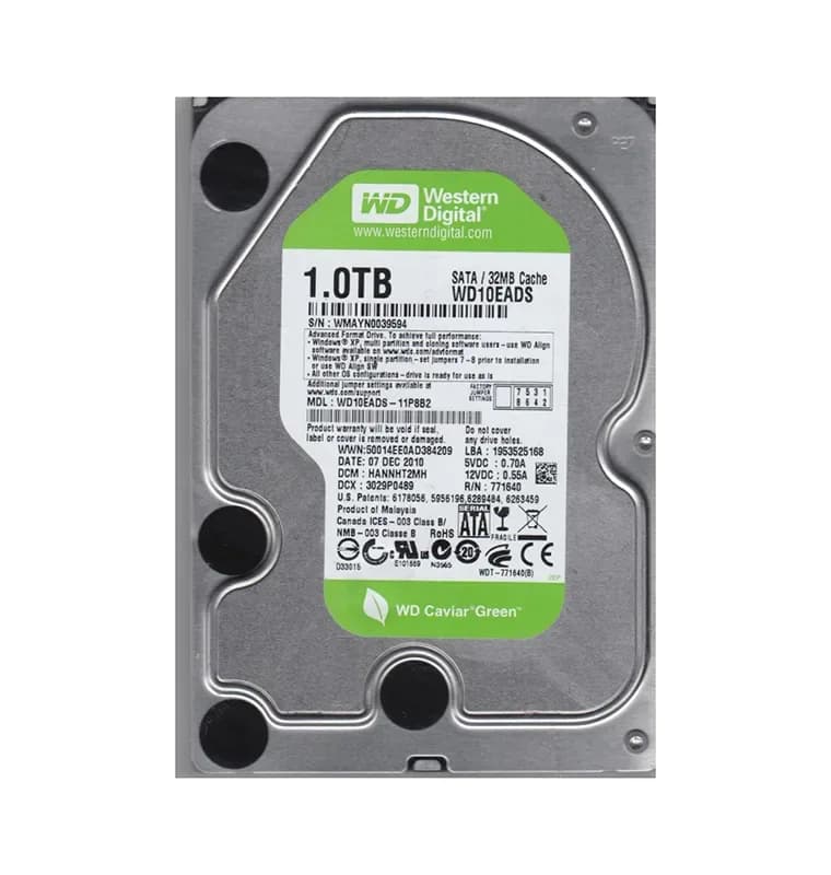 Western Digital WD10EADS-11P8B2 1TB 3Gb/s SATA