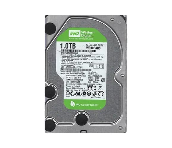 Western Digital WD10EARS-22Y5B1 1TB 3Gb/s SATA