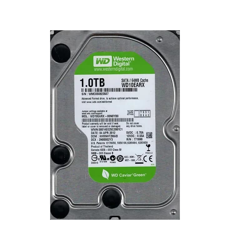 Western Digital WD10EARX-00N0YB0 1TB 6Gb/s SATA