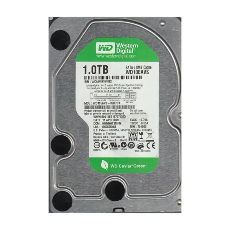Western Digital WD10EAVS-32D7B1 1TB 3Gb/s SATA