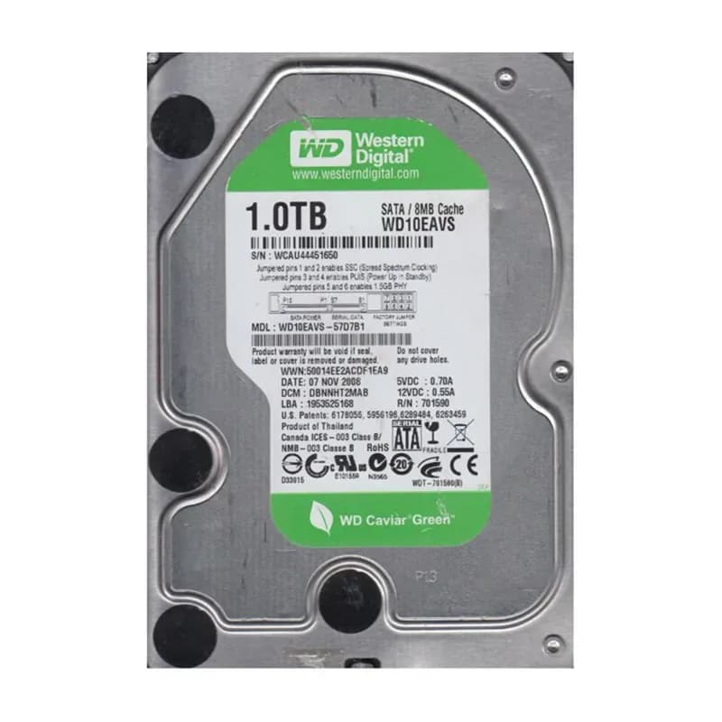 Western Digital WD10EAVS-57D7B1 1TB 3Gb/s SATA