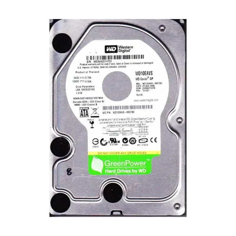 Western Digital WD10EAVS-98D7B0 1TB 3Gb/s SATA