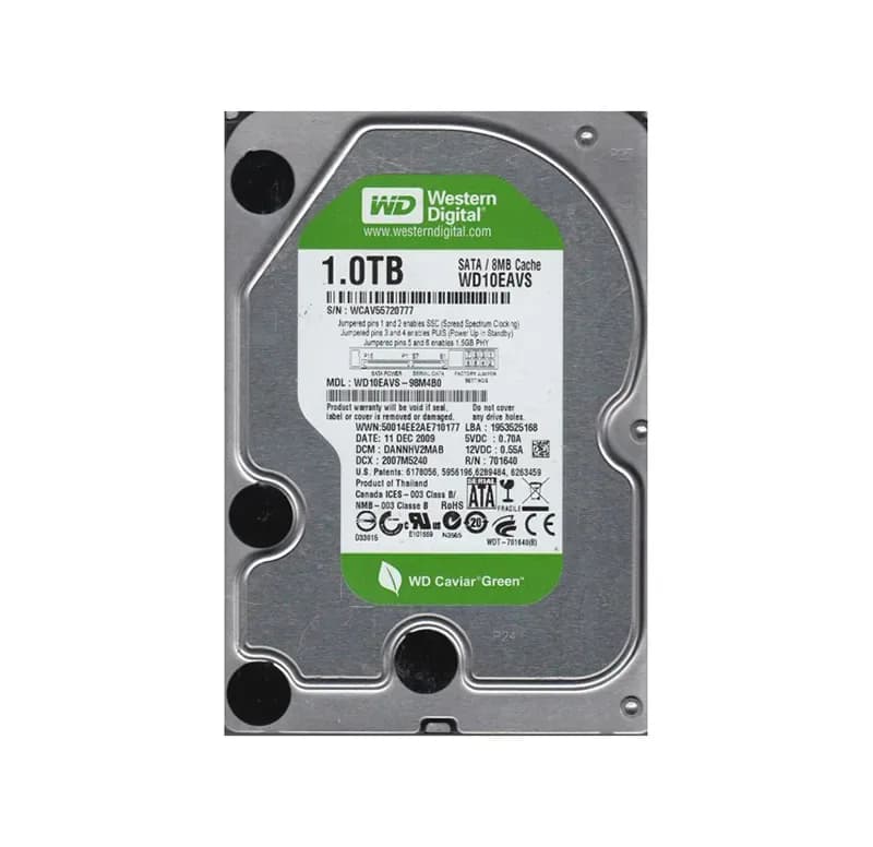 Western Digital WD10EAVS-98M4B0 1TB 3Gb/s SATA