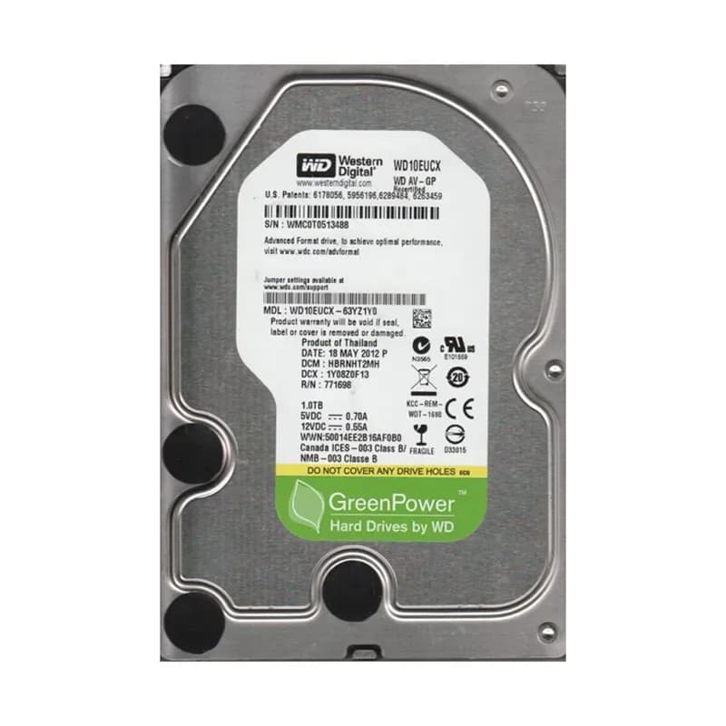Western Digital WD10EUCX-63YZ1Y0 1TB 6Gb/s SATA