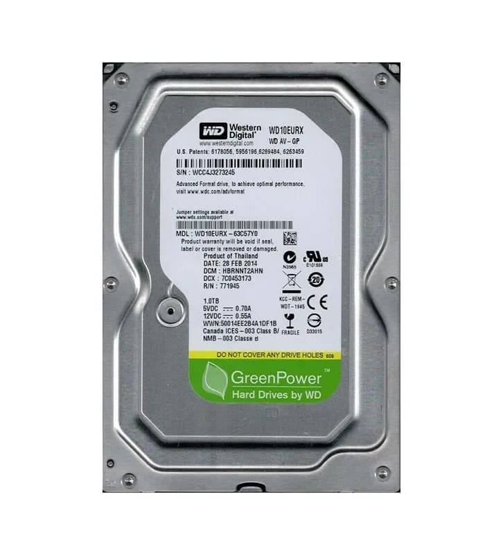 Western Digital WD10EURX-63C57Y0 1TB 6Gb/s SATA