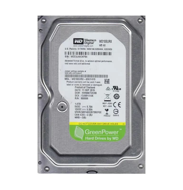 Western Digital WD10EURX-63UY4Y0 1TB 6Gb/s SATA