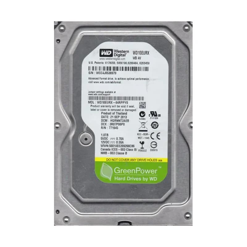 Western Digital WD10EURX-64RPPY0 1TB 6Gb/s SATA