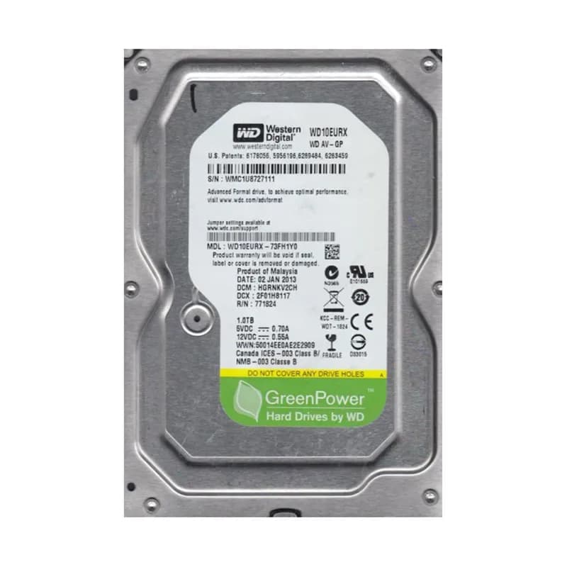 Western Digital WD10EURX-73FH1Y0 1TB 6Gb/s SATA