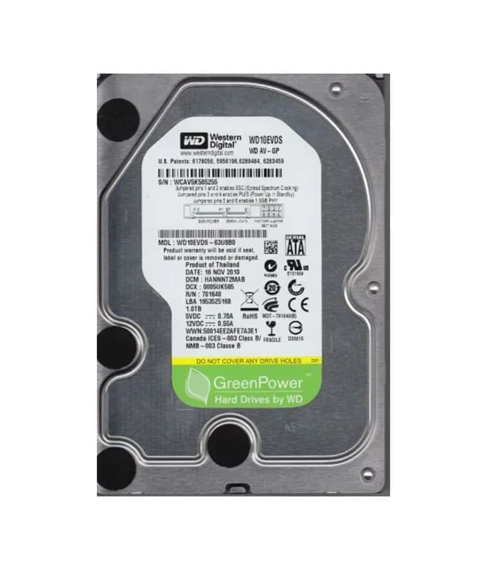 Western Digital WD10EVDS-63U8B0 1TB 3Gb/s SATA