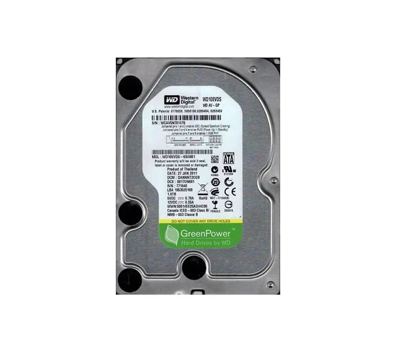 Western Digital WD10EVDS-63U8B1 1TB 3Gb/s SATA