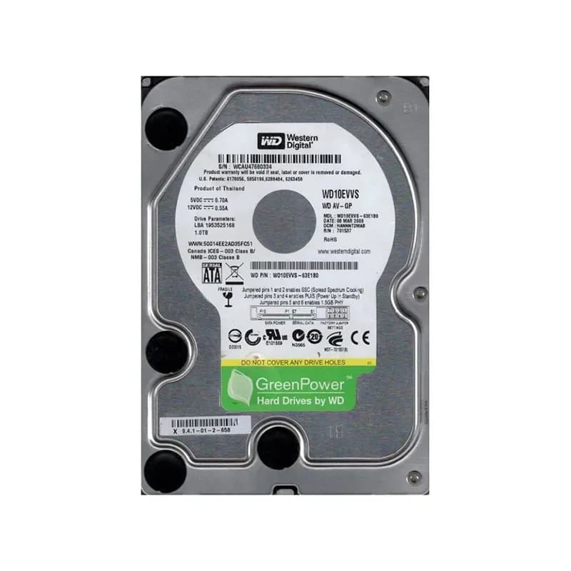 Western Digital WD10EVVS-63E1B0 1TB 3Gb/s SATA