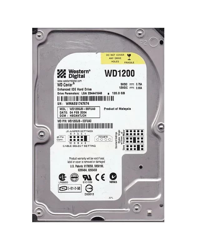 Western Digital WD1200JB-00FUA0 120GB
