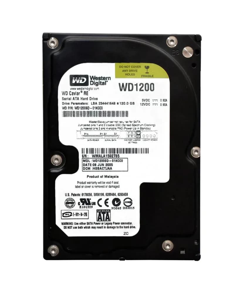 Western Digital WD1200SD-01KCC0 120GB 1.5Gb/s SATA