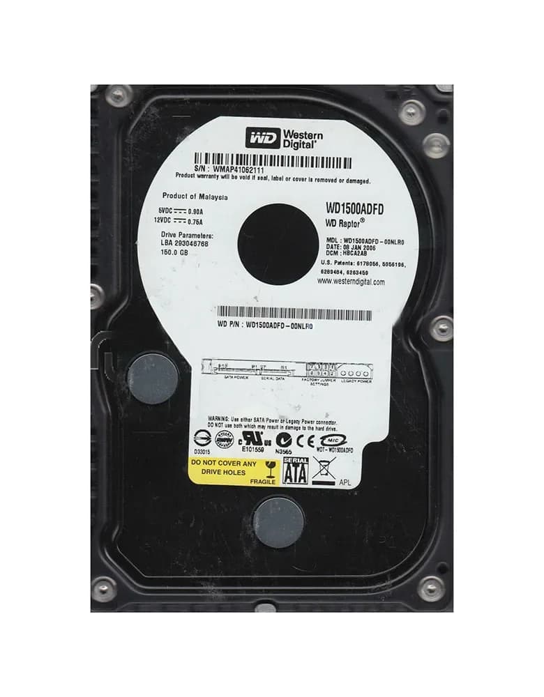 Western Digital WD1500ADFD-00NLR0 150GB 1.5Gb/s SATA