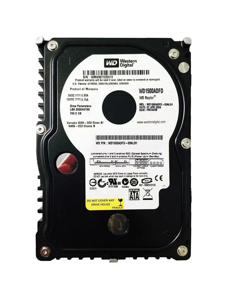Western Digital WD1500ADFD-00NLR1 150GB 1.5Gb/s SATA