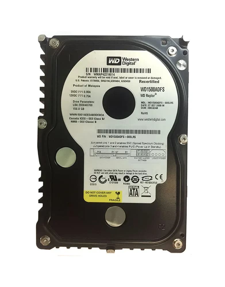 Western Digital WD1500ADFS-00SLR5 150GB 1.5Gb/s SATA