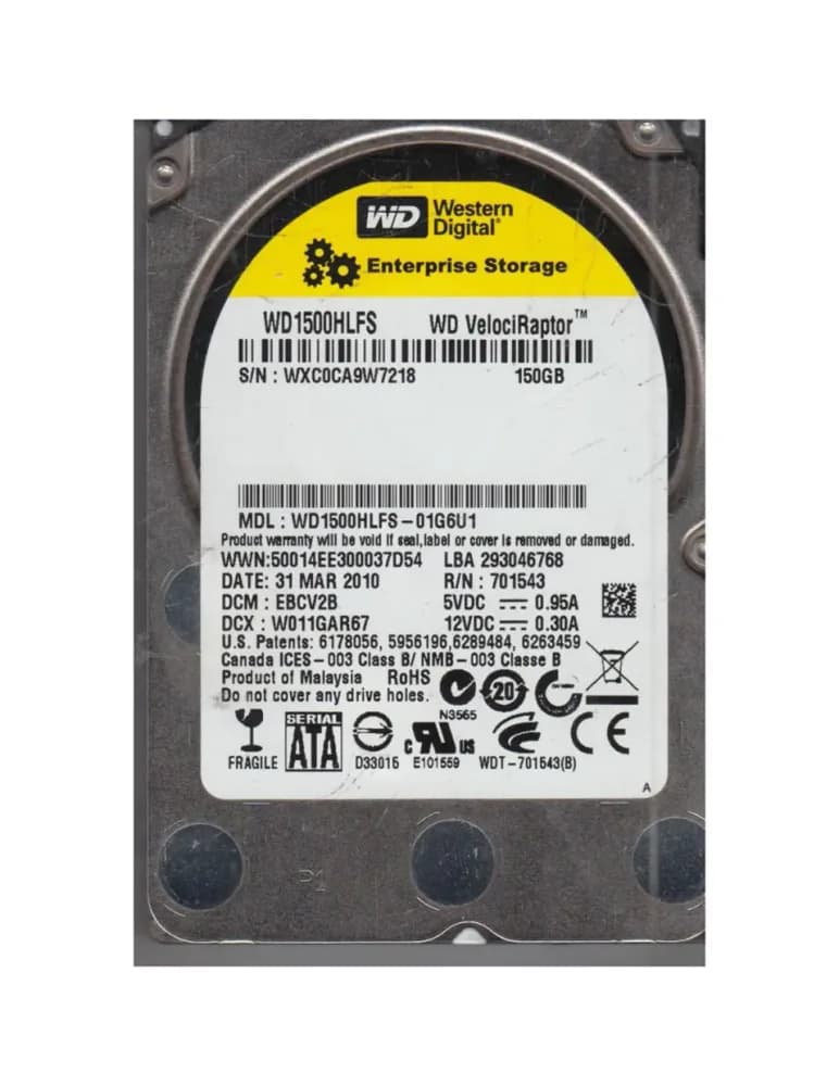 Western Digital WD1500HLFS-01G6U1 150GB 3Gb/s SATA