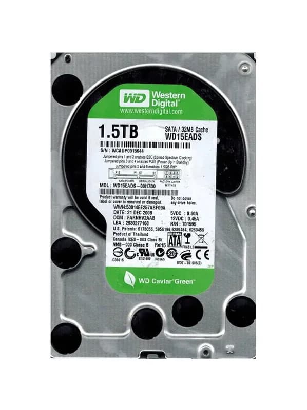 Western Digital WD15EADS-00H7B0 1.5TB 3Gb/s SATA