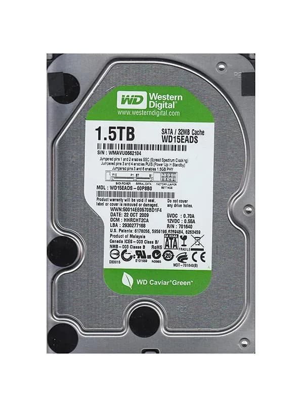 Western Digital WD15EADS-00P8B0 1.5TB 3Gb/s SATA