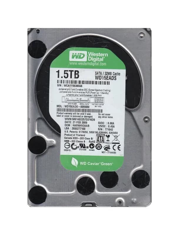 Western Digital WD15EADS-00R6B0 1.5TB 3Gb/s SATA
