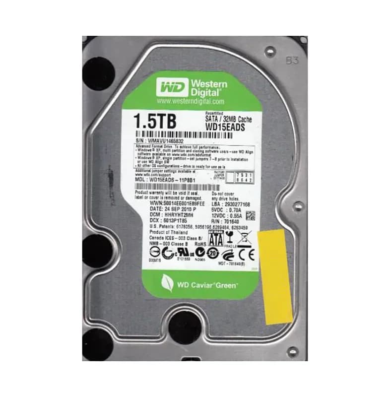 Western Digital WD15EADS-11P8B1 1.5TB 3Gb/s SATA