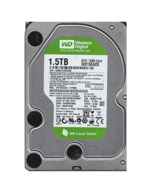 Western Digital WD15EADS-11P8B2 1.5TB 3Gb/s SATA