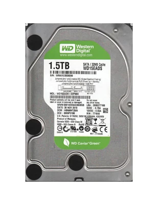 Western Digital WD15EADS-22P8B0 1.5TB 3Gb/s SATA