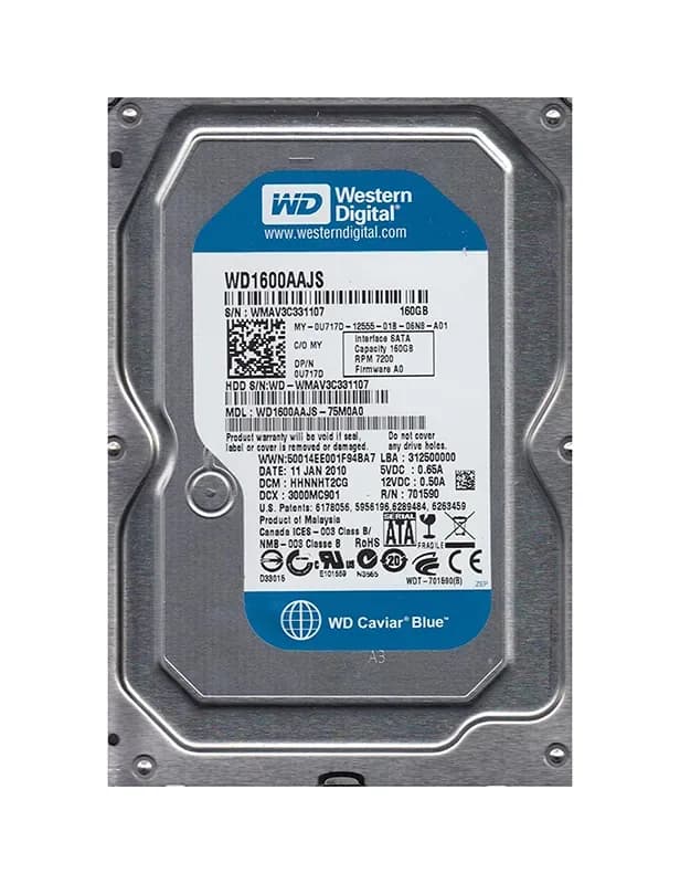 Western Digital WD1600AAJS-75M0A0 160GB 3Gb/s SATA