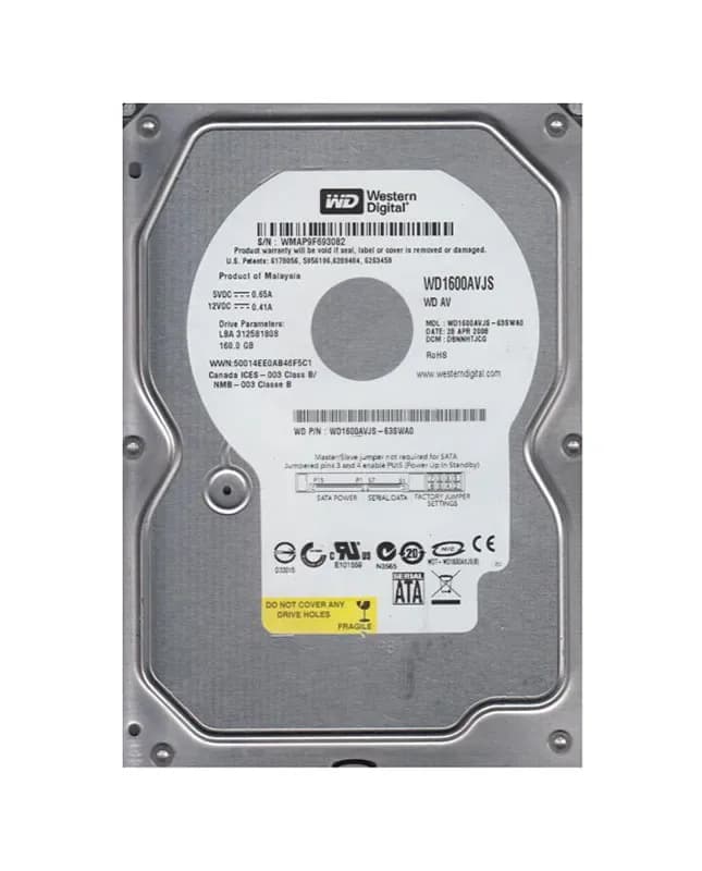 Western Digital WD1600AVJS-63SWA0 160GB 3Gb/s SATA