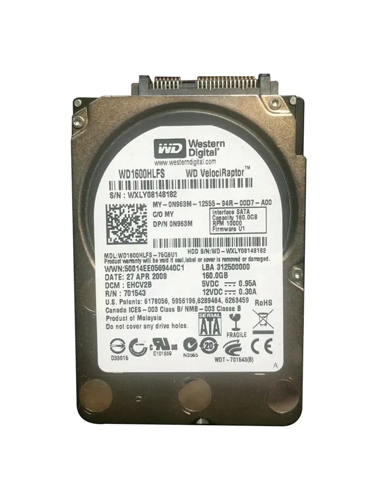 Western Digital WD1600HLFS-75G6U1 160GB 3Gb/s SATA