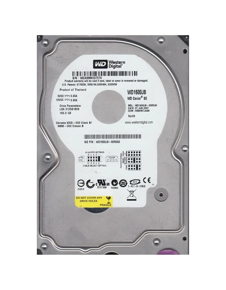 Western Digital WD1600JB-00REA0 160GB