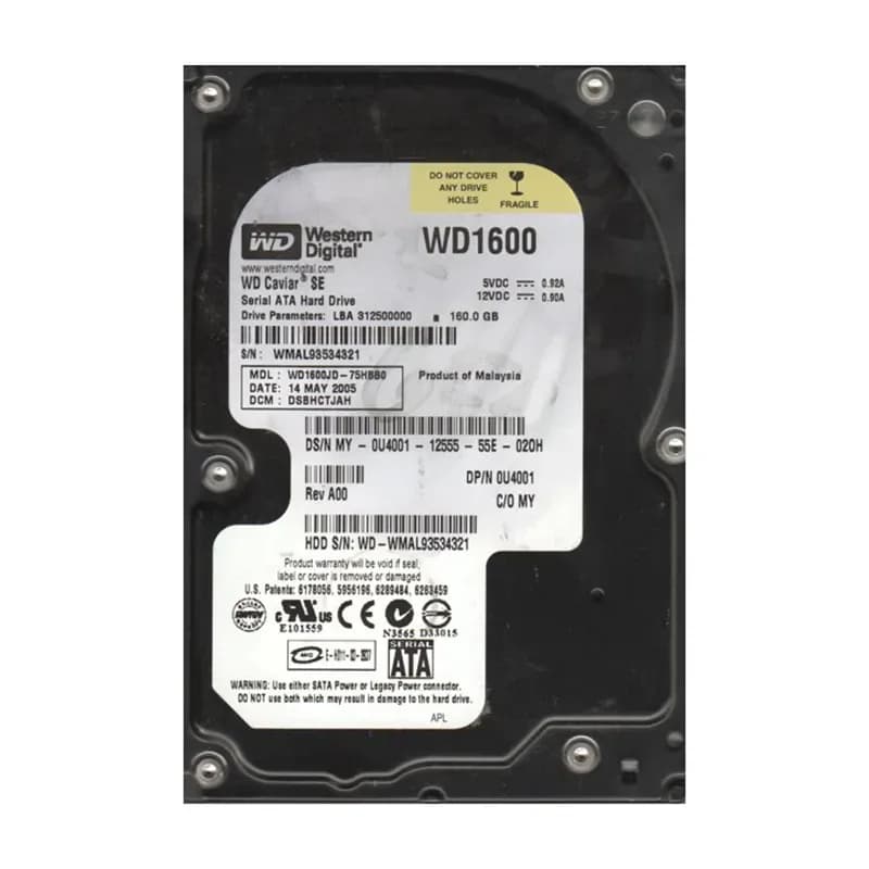 Western Digital WD1600JD-75HBB0 160GB 1.5Gb/s SATA