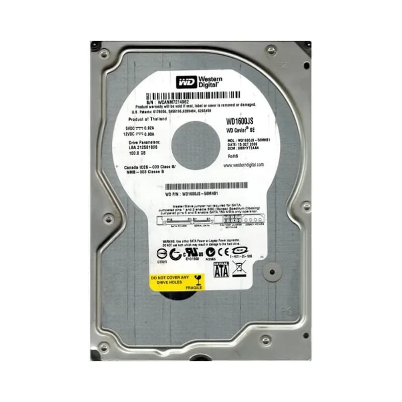 Western Digital WD1600JS-56MHB1 160GB 3Gb/s SATA
