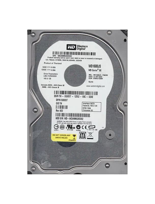 Western Digital WD1600JS-75NCB3 160GB 3Gb/s SATA