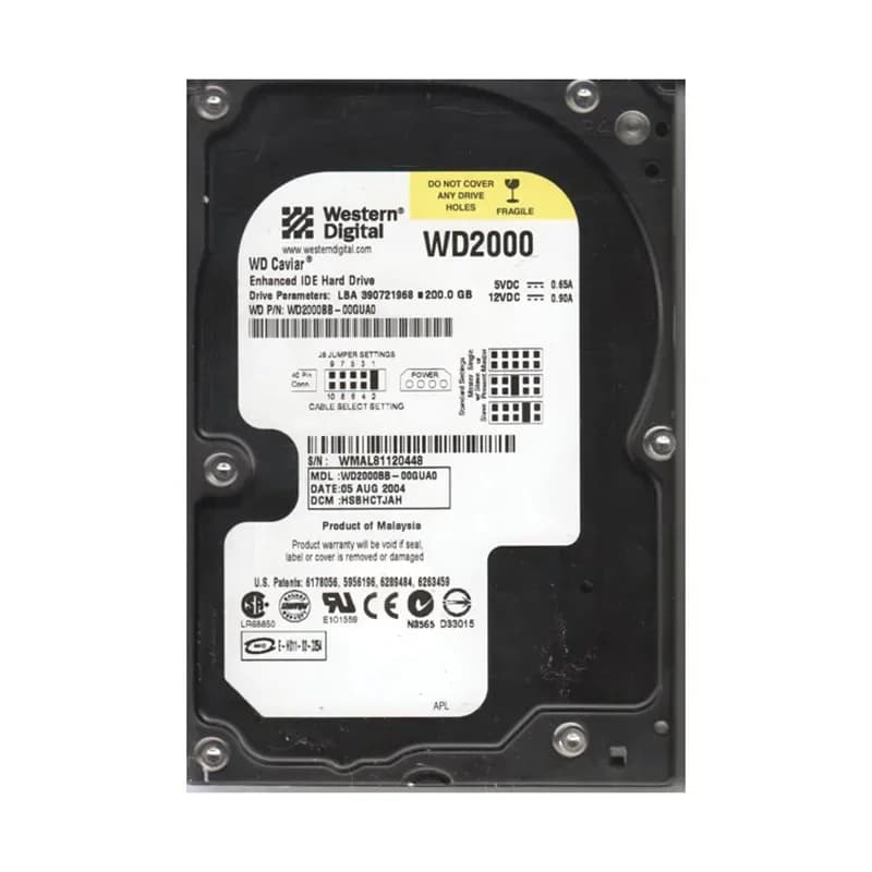 Western Digital WD2000BB-00GUA0 200GB IDE Ultra ATA/100 (ATA-6)