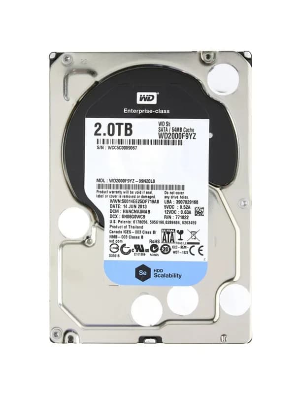 Western Digital WD2000F9YZ-09N20L0 2TB 6Gb/s SATA