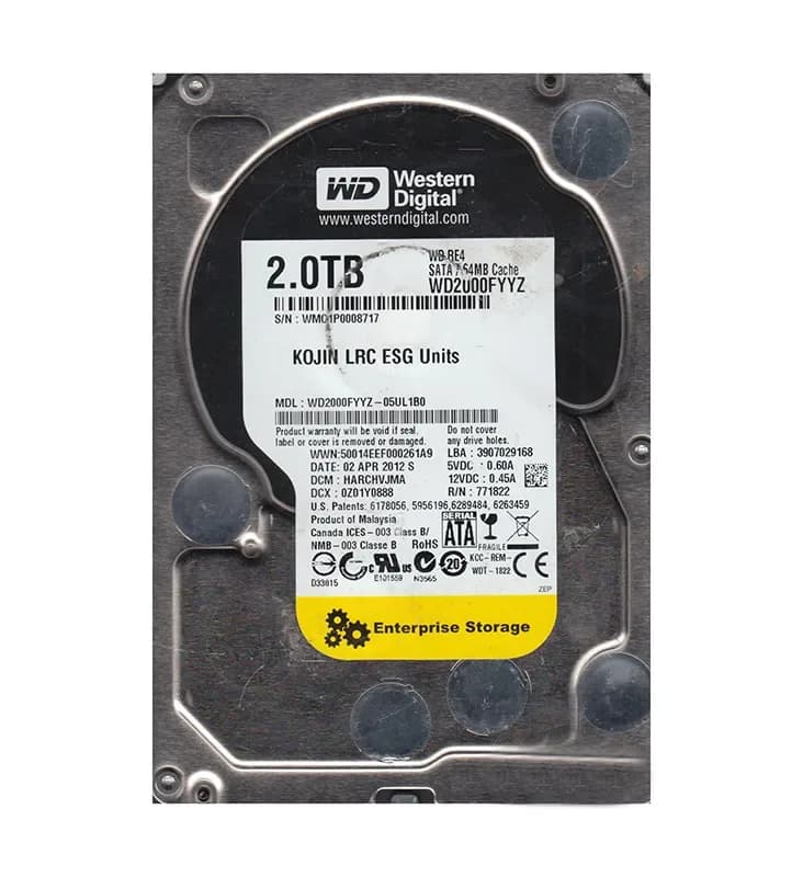 Western Digital WD2000FYYZ-05UL1B0 2TB 6Gb/s SATA