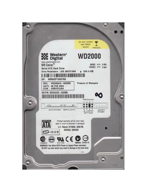 Western Digital WD2000JD-00GBB0 200GB 1.5Gb/s SATA