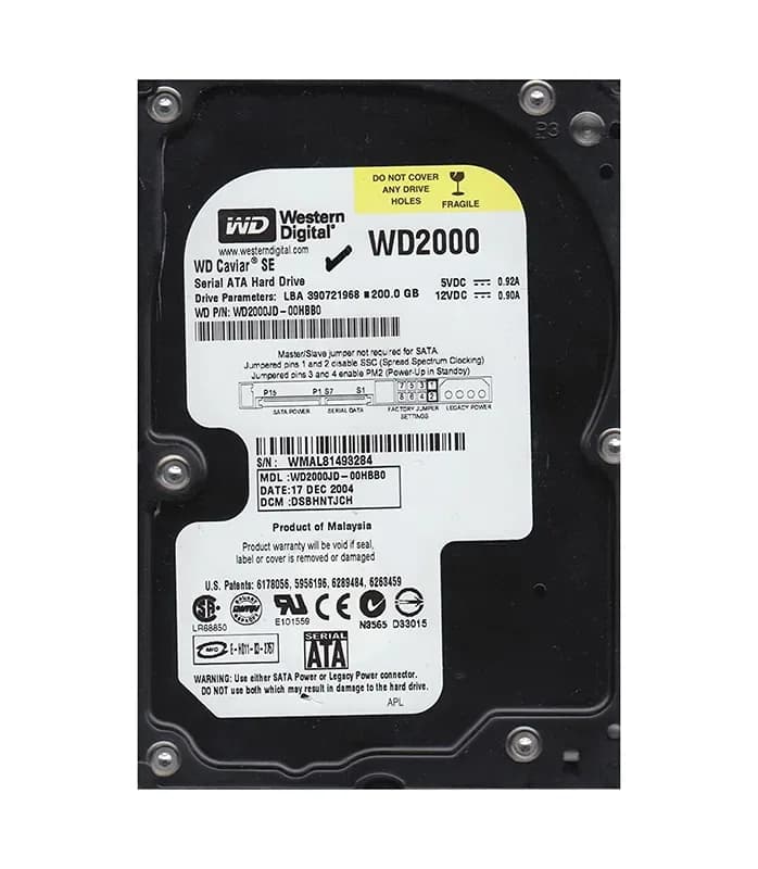 Western Digital WD2000JD-00HBB0 200GB 1.5Gb/s SATA